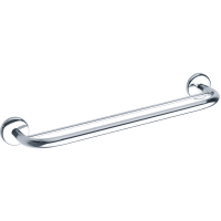 LOFT - Double towel rail, 650 mm, Chrome and nickel-plated Brass