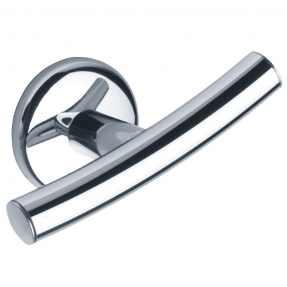 LOFT - Double robe hook, Chrome and nickel-plated Brass