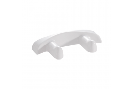 Double robe hook, 70 x 160 x 30 mm, White Thermoset resin