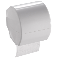 Toilet roll holder, 143 x 143 x 143 mm, White Thermoset resin