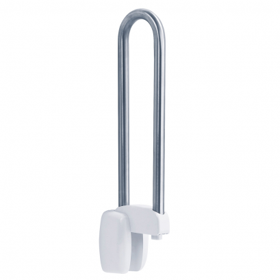 Hinged bar, 770 mm, Brushed Stainless steel, tube Ø 30 mm