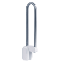 Hinged bar, 770 mm, Brushed Stainless steel, tube Ø 30 mm