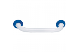 Straight grab bar, 500 mm, White & Blue Epoxy-coated Aluminium , tube Ø 30 mm
