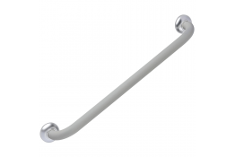 Straight grab bar, 600 mm, Grey Soft-coated Aluminium, tube Ø 30 mm