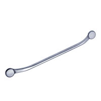 One-piece grab bar, 705 mm, Brushed Stainless steel, tube Ø 25 mm