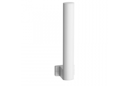Toilet paper reserve, 265 x 69 x 67,5 mm, White Epoxy-coated Aluminium , tube 38 x 25 mm
