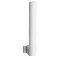 Toilet paper reserve, 265 x 69 x 67,5 mm, White Epoxy-coated Aluminium , tube 38 x 25 mm