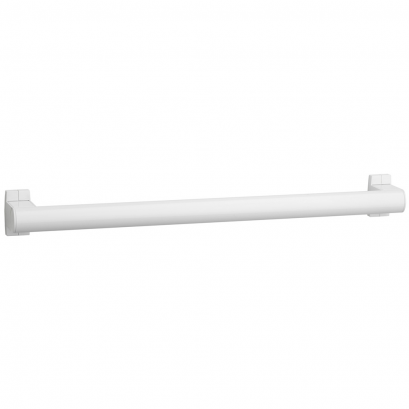ARSIS straight grab bar, 400 mm, White Epoxy-coated Aluminium