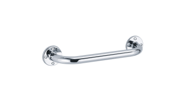 Straight grab bar, 300 mm, Chrome and nickel-plated Brass, tube Ø 25 mm