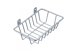 Soap basket, 150 x 100 x 40 mm, Chrome-plated Steel