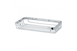 Soap basket, 198 x 100 mm, Chrome and nickel-plated Brass