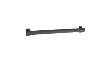 ARSIS® straight grab bar, 400 mm, White Epoxy-coated Aluminium, tube 38 x 25 mm