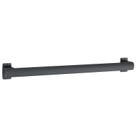 ARSIS® straight grab bar, 400 mm, White Epoxy-coated Aluminium, tube 38 x 25 mm