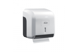 Combi toilet paper dispenser, 145 x 137 x 122 mm, White & Grey ABS