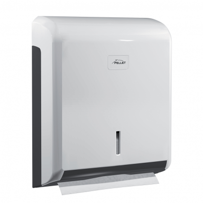 Hand paper towel dispenser, 340 x 265 x 110 mm, White & Grey ABS