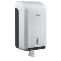 Hand paper towel dispenser, little model, 275 x 145 x 135 mm, White & Grey ABS