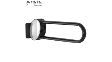 Opklapbare steungreep Arsis®, 600 mm, Anthracietgrijs Epoxy Aluminium tube 38 x 25 mm