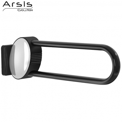 ARSIS hinged bar, 600 mm, Anthracite grey Epoxy-coated Aluminium, tube 38 x 25 mm