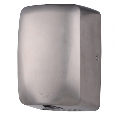 Wall-mounted automatic hand dryer, Brushed stainless steel