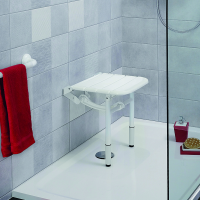 ERGONOMIC shower seat with adjustable height