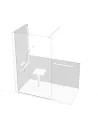 Fixed Wall Angle Configuration 1200 x 800 mm L1200 mm
