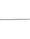 Extendable straight curtain holder with 2 bases