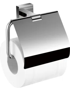 Toilet paper dispenser with CUBIC hood
