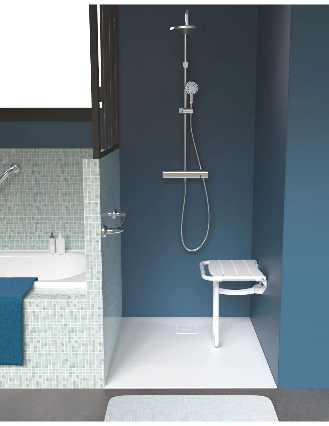 Siège de douche escamotable CLASSIC | PELLET ASC