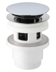 Clic Clac washbasin drain in ABS white | PELLET