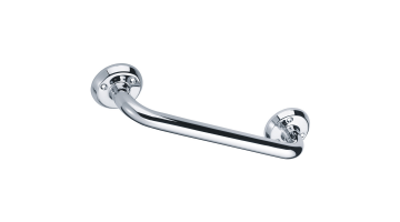 Straight grab bar, 600 mm, Chrome and nickel-plated Brass, tube Ø 25 mm 