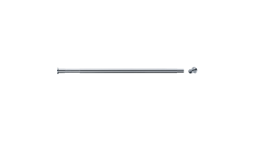 Uitschuifbare rechte gordijnrail, 580 tot 900 mm, Ø 20 mm