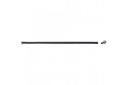 Uitschuifbare rechte gordijnrail, 580 tot 900 mm, Ø 20 mm