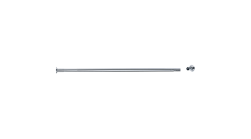 Uitschuifbare rechte gordijnrail, 1180 tot 2100 mm, Ø 20 mm