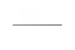 Straight curtain rail, 600 mm, Chrome and nickel-plated Brass, tube Ø 20 mm