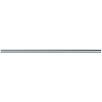 Straight curtain rail, 650 mm, Chrome and nickel-plated Brass, tube Ø 20 mm