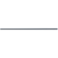Straight curtain rail, 700 mm, Chrome and nickel-plated Brass, tube Ø 20 mm