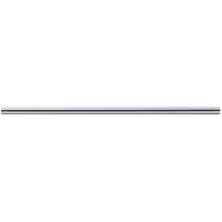 Straight curtain rail, 800 mm, Chrome and nickel-plated Brass, tube Ø 20 mm
