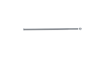 Extending straight curtain rail, 620 à 1020 mm, Chrome and nickel-plated Brass, tube Ø 16 mm