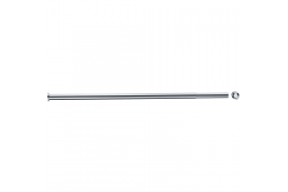 Uitschuifbare rechte gordijnrail, 620 tot 1020 mm, Ø 16 mm