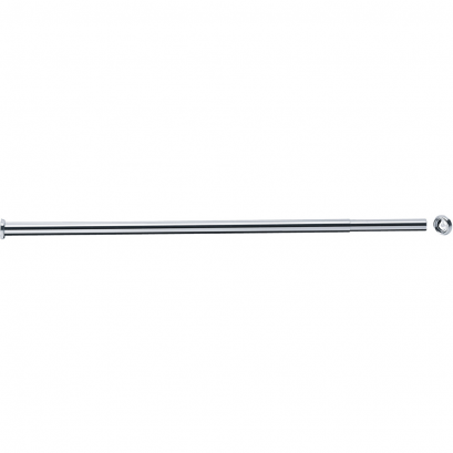 Uitschuifbare rechte gordijnrail, 1020 tot 1800 mm, Ø 16 mm