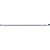 Uitschuifbare rechte gordijnrail, 620 tot 1020 mm, Ø 20 mm