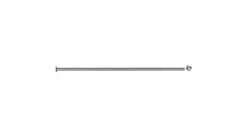 Extending straight curtain rail, 870 à 1500 mm, Chrome and nickel-plated Brass, tube Ø 20 mm