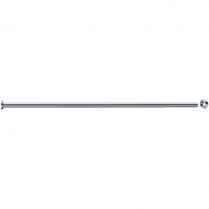 Uitschuifbare rechte gordijnrail, 870 tot 1500 mm, Ø 20 mm